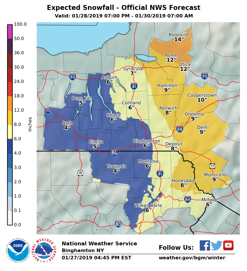 Weather: Stormy, bitterly cold week ahead - The Ithaca Voice