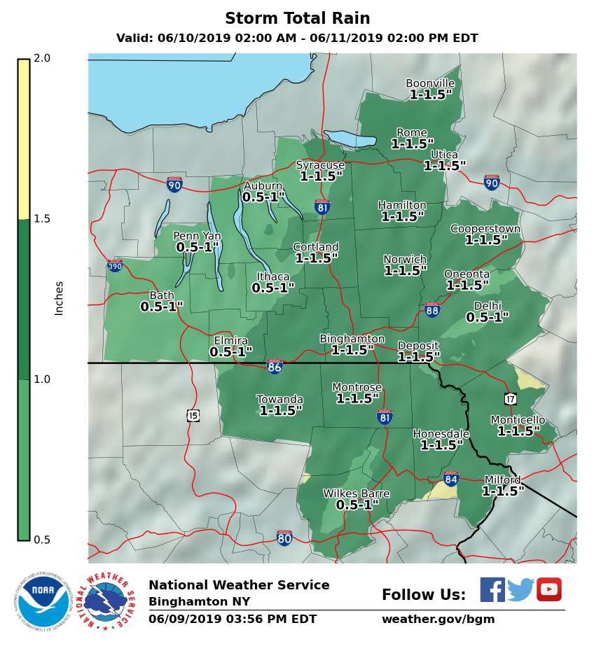 Weather: A soaker to start the week - The Ithaca Voice