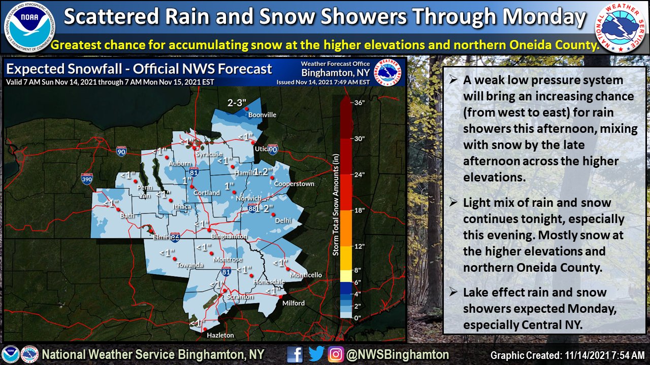 Weather Yes, the "s" word is in the forecast The Ithaca Voice