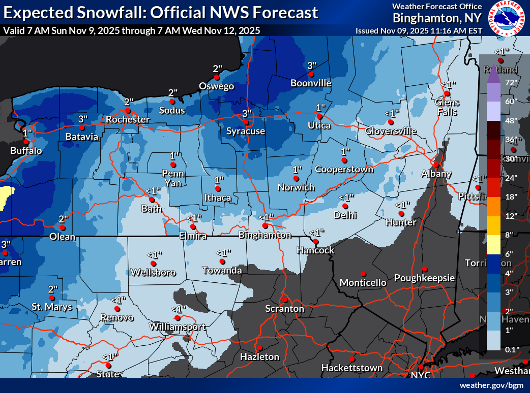 Weather: Early week cold snap to bring first snow of season - The ...